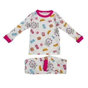 NWT Magnolia Baby Size 8 Fun At the Fair PJs in Pink